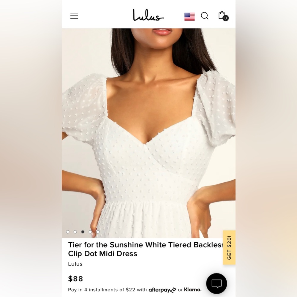 Lulus White Swiss Dot Midi Dress - image 5